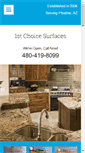 Mobile Screenshot of 1stchoicesurfaces.com
