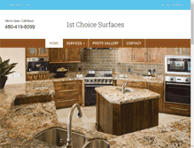 Tablet Screenshot of 1stchoicesurfaces.com
